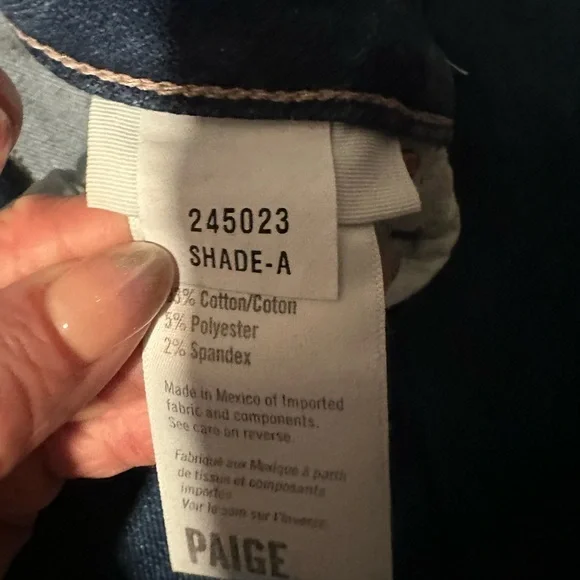 (23) NWT Paige Cindy Crop Jeans - Picture 5 of 10